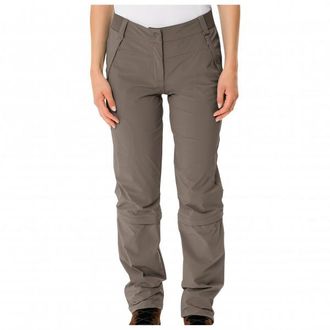 Vaude Farley Stretch Capri T-Zip Pants III Zip-Off-Hose f&uuml;r Damen | braun