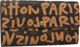 Louis Vuitton Pre-owned Wallets, female, Multicolor, Size: ONE SIZE Pre-owned Canvas Wallet