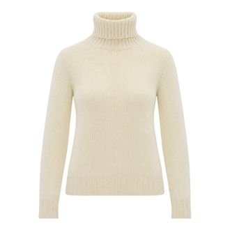 Fabiana Filippi Mano garza Dolcevita - Dames - Coltruien - Beige - XS - Kasjmier - Truien & Vesten