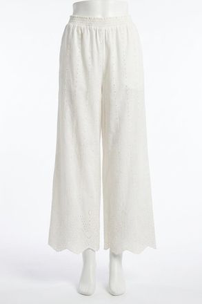 Z Supply Sea Esta Embroidered Pant In White