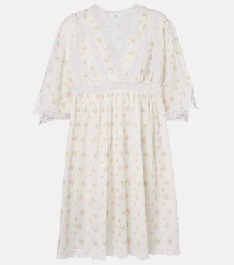 Chlo&eacute; Chlo&eacute; Floral cotton voile minidress