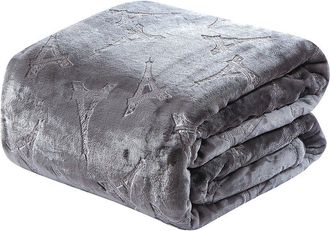 Luxury Home Eiffel Tower Embossed Throw Blanket
