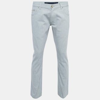 Armani Light Blue Denim Slim Fit Jeans M Waist