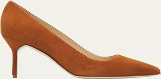 Manolo Blahnik 70mm BB Suede Pumps