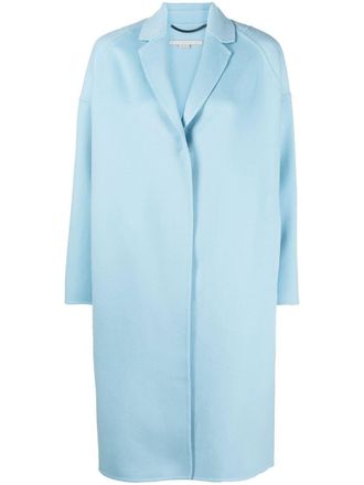 Stella McCartney single-breasted oversized wool coat - women - Wool - 40 - Blue