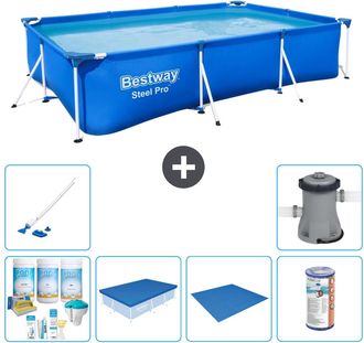 Bestway Piscina Bestway Steel Pro Rectangular - 300x201x66 Cm - 7-piezas S22247