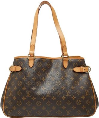 Louis Vuitton Brown Pvc Leather Shoulder Bag Tote Bag (Pre-Owned)