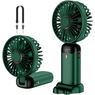 OEM Ventilatore Portatile Pieghevole Con Usb A 5 Velocit&agrave; - Batteria Ricaricabile Da 4200 Mah Per Ufficio, Viaggi E Attivit&agrave; Allaperto - Crezuo