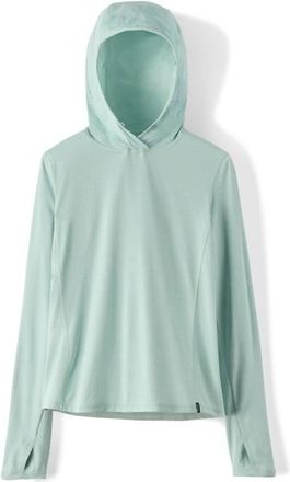 Patagonia Cap Cool Sun Hoody Funktionsshirt f&uuml;r Damen | grau/t&uuml;rkis