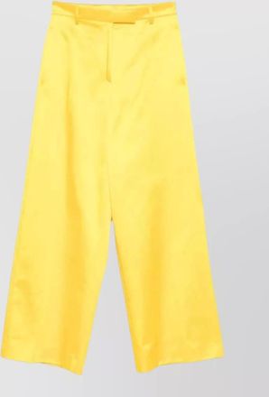 Dries Van Noten high waist wide leg satin trousers