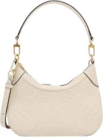 Louis Vuitton Pre-owned Shoulder Bag - Dames - Vintage Schoudertas - Beige - ONE Size - Leer - Vintage