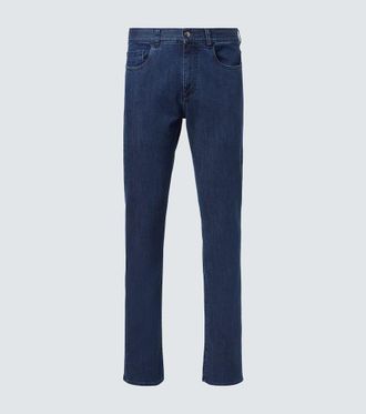 Canali Mid-rise slim jeans