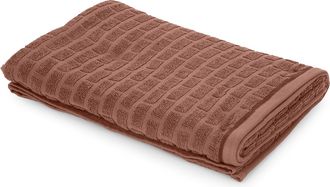 KASANOVA Telo doccia cotone Pop Corn Brick malva scuro