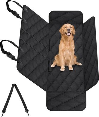 OEM Housse De Siege Arriere Pour Chien - 4 Couches Impermeable - Compatible Suv Et Camions - 152 X 163 Cm - Noir