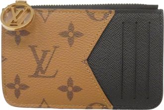 Louis Vuitton Black Brown Coin Purse/Coin Case (Pre-Owned)