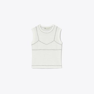 Tory Burch Womens Cotton And Nylon Mesh Top, size XS