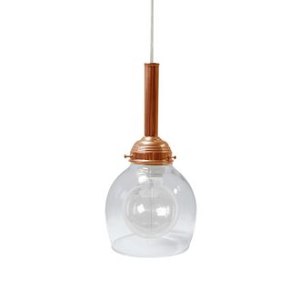 Tosel Suspensi&oacute;n vidrio cobre D15 cm