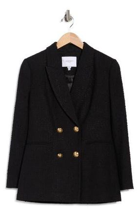 L.k. Bennett Mariner Tweed Longline Jacket in Black at Nordstrom Rack, Size 6 Us / 10 Uk