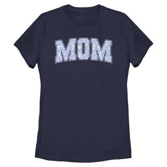 Disney Womens Disney Mom Collegiate Pattern Graphic T-Shirt in Navy Blue at Nordstrom, Size Xx-Large