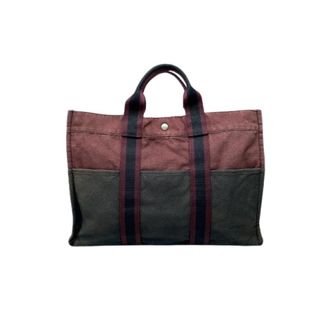 Herm&egrave;s Pre-owned Tote Bags, female, Purple, Size: ONE SIZE Pre-owned Canvas Tote Bag