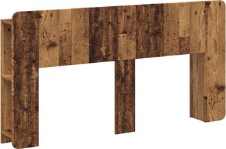 vidaXL Cabecero Con Armario Madera Envejecida Madera De Ingenier&iacute;a Vidaxl