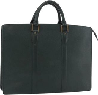 Louis Vuitton Pre-owned Tote Bags, female, Green, Size: ONE SIZE Pre-owned Taiga Leather Tote Bag