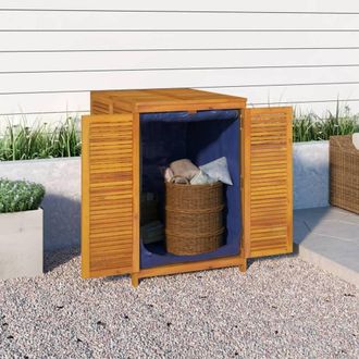 Berkfield Home Garden Storage Box 70x87x104 cm Solid Wood Acacia in Brown | Size: 70 x 87 x 104 cm
