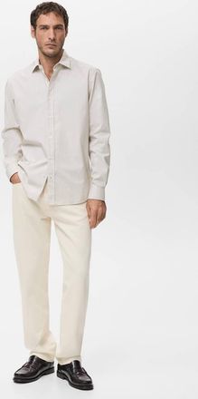 Mango Camicia cotone righe regular-fit marrone medio - Uomo - XXL - MANGO MAN