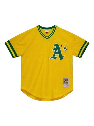 Mitchell & Ness MLB Athletics 1984 Rickey Henderson T-shirt - men - Fabric - M - Yellow