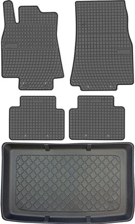 OEM Juego De Alfombrillas De Goma Para Coche Y Alfombrilla Para Maletero Para Mercedes Clase A W169 Hatchback (09.2004-08.2012)