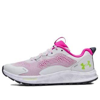 Under Armour (WMNS) Under Armour Charged Bandit Trail 2 Running Shoes Grey Rebel Pink 3024191-101