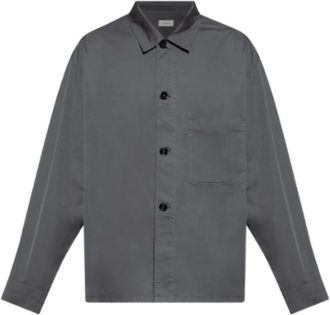 Christophe Lemaire Overhemden, Heren, Grijs, M, Katoen, Pyjama Shirt
