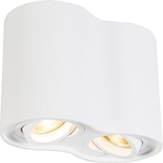 QAZQA Foco moderno blanco orientable