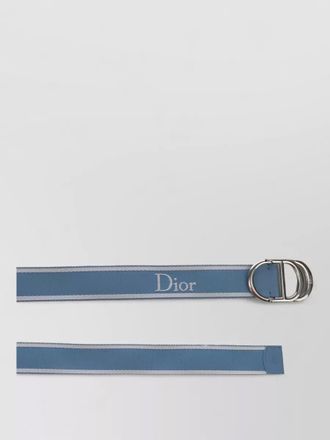 Dior leather belt contrast stitching signature detail