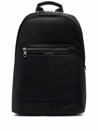 Calvin Klein Rugzak met logo-reli&euml;f - Zwart