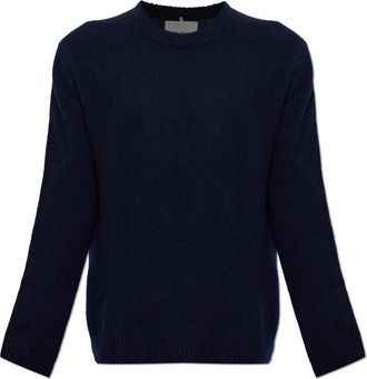 Lisa Yang Cashmere Sweater Baxter - Heren - Cashmere truien - Blauw - L - Leer - Truien & Vesten