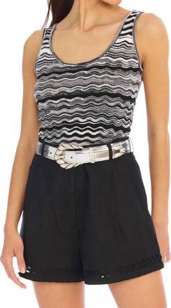 Allison New York Bianca Tank Top In Black