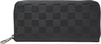 Louis Vuitton Black Onyx Leather Long Wallet (Bi-Fold) (Pre-Owned)