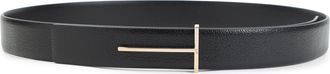 Tom Ford Black Goat Leather Belt-Donna