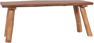 vidaXL Banco de jardín de madera maciza de teca 120 cm vidaXL