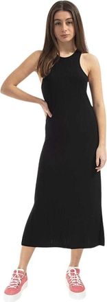 Tom Wood Rib Dress - Dames - Casual kleedjes - Zwart - S - Kleedjes