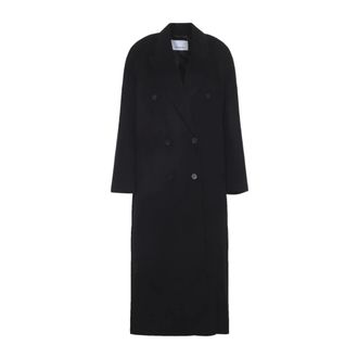 Frankie Shop Double-Breasted Coats, female, Black, Size: XS Gaia Double-Breasted Coat