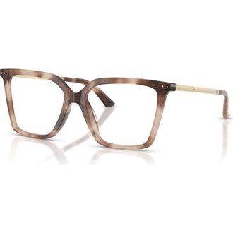 Jimmy Choo London 52mm Cat Eye optical glasses in Tortoise at Nordstrom