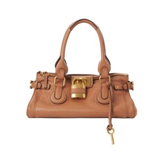 Chlo&eacute; Paddington Bag in Grained Leather - female - Chlo&eacute; - Handbags - Brown - ONE SIZE - Bags