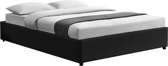 Concept Usine Estructura de cama negra con caja de almacenaje 140 x 190 cm