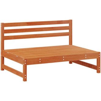 vidaXL Conjunto De Sof&aacute;s De Jard&iacute;n 6 Pcs Marr&oacute;n Cera Pino Macizo Vidaxl