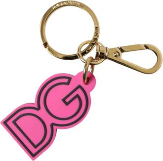 Dolce & Gabbana Logo Keyring - Dames - Sleutelhangers & Tashangers - Roze - ONE Size - Accessoires