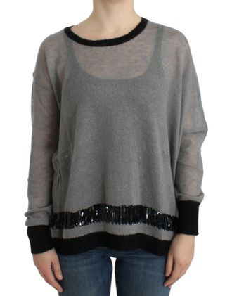 Costume National embellished asymmetric Womens sweater