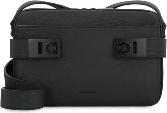 Ferragamo Gancini Leather Shoulder Bag