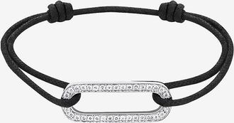 Dinh Van Kordelarmband mit Weissgold und Diamanten Maillon L